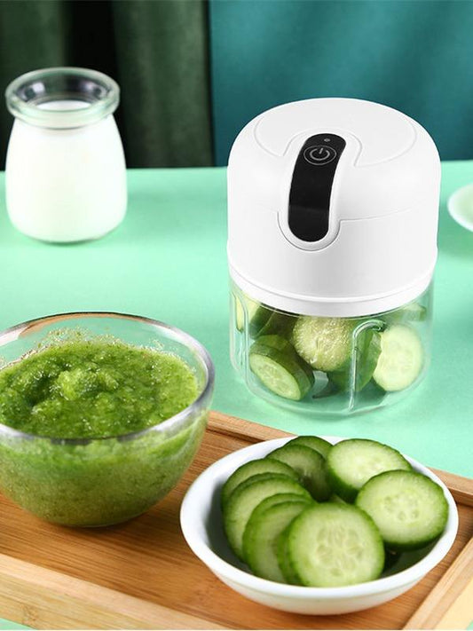 250ml Home Kitchen Appliances Vegetable Meat Electric Mini USB Recharg